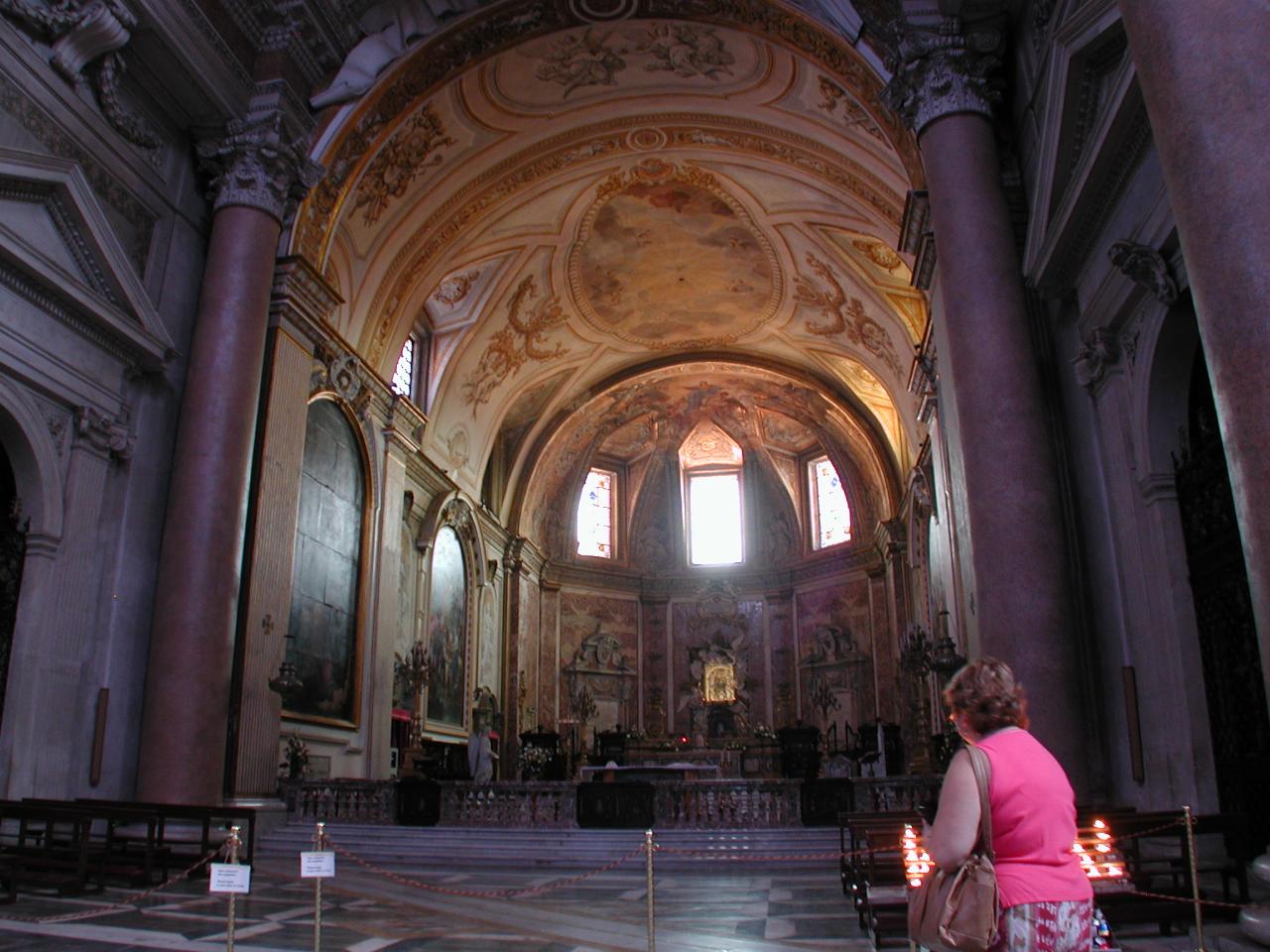 Main altar in S. Maria Degli Angeli