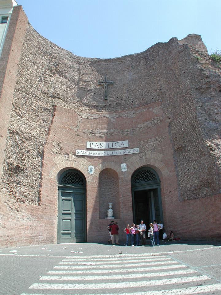 Entrance to Basilica, originally a Roman bath