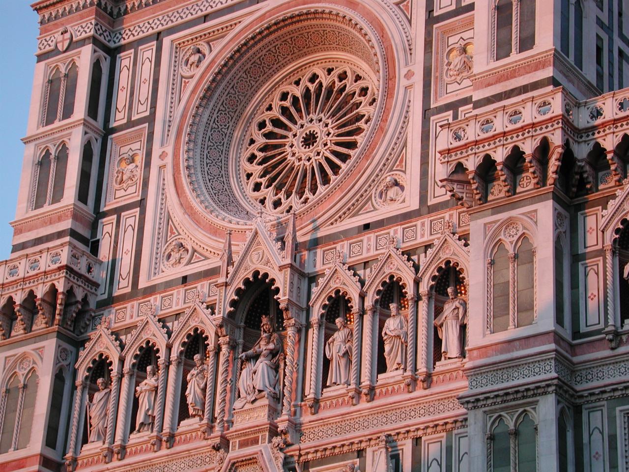 Detail of part of the front of Duomo