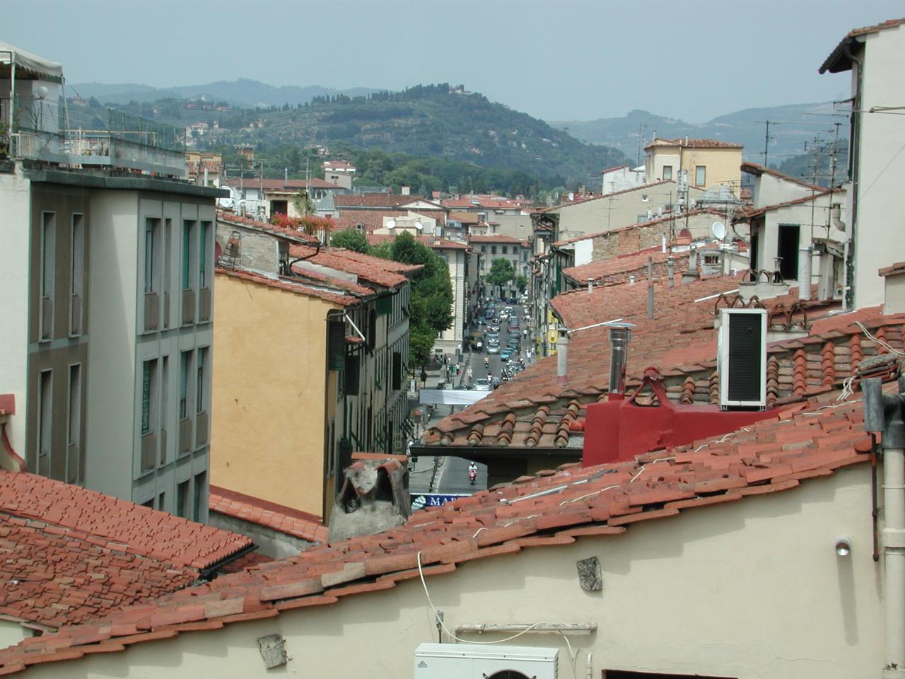 View out of my hotel room at Hotel Corona d'Italia, Florence