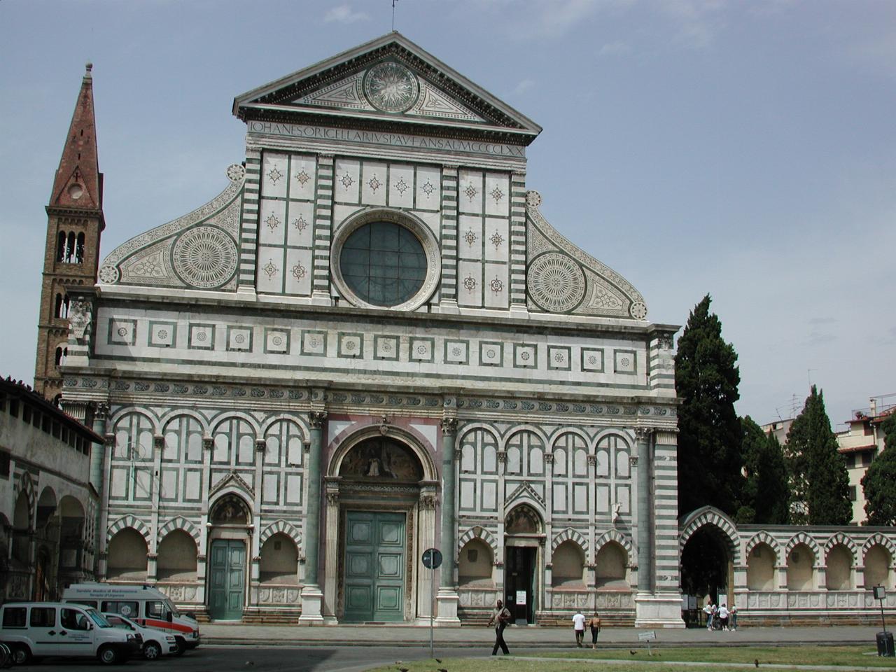 Church of Santa Maria Novella, Florence, from Piazza Santa Maria Novella