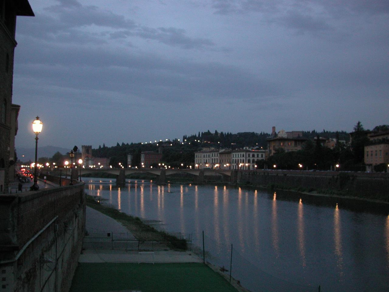 River Arno at night