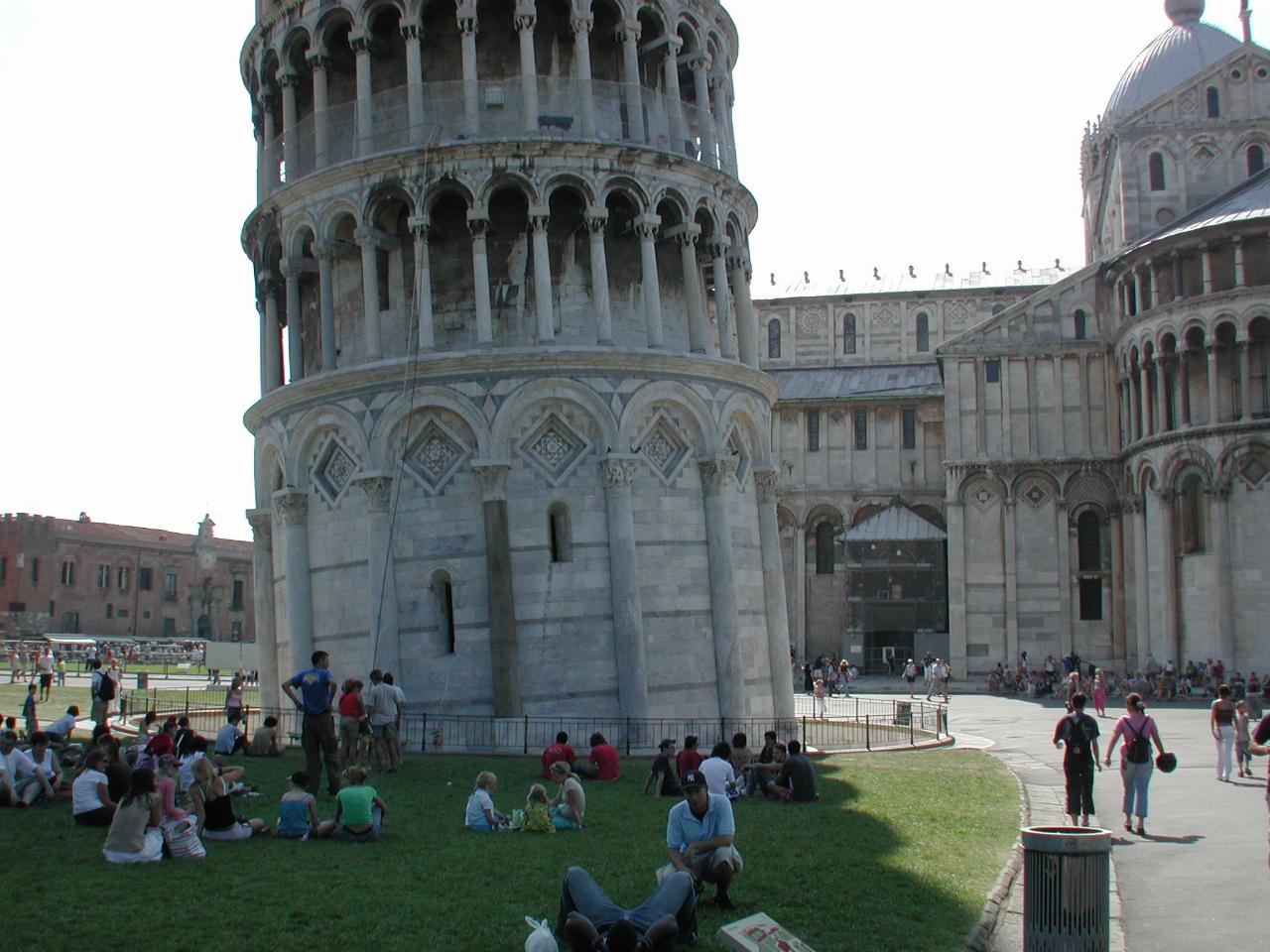 Leaning tower and Cathedral in Pisa