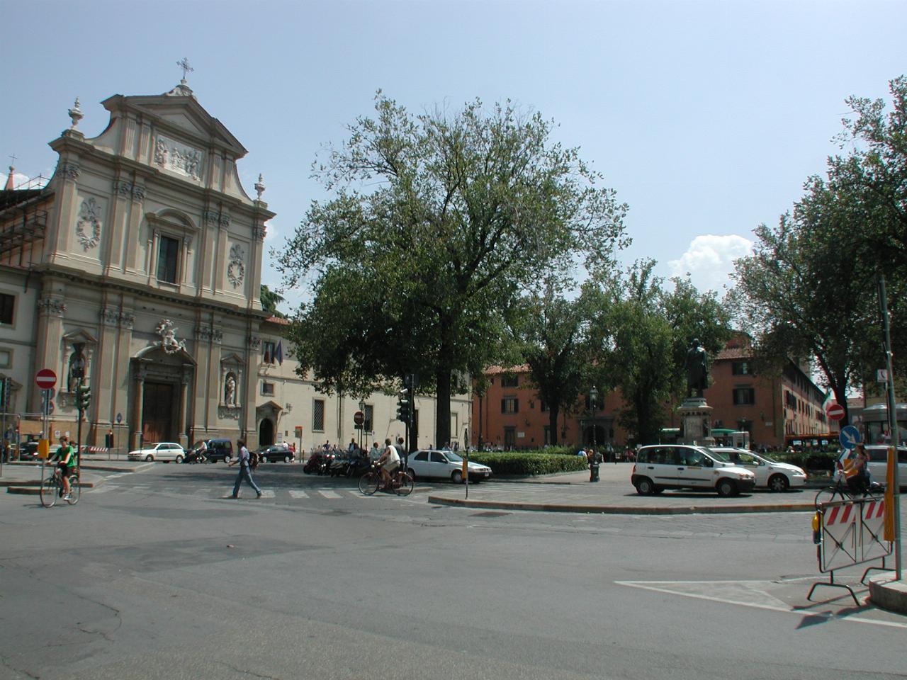 Piazza San Marco; Museo di San Marco in the middle; San Marco church on left
