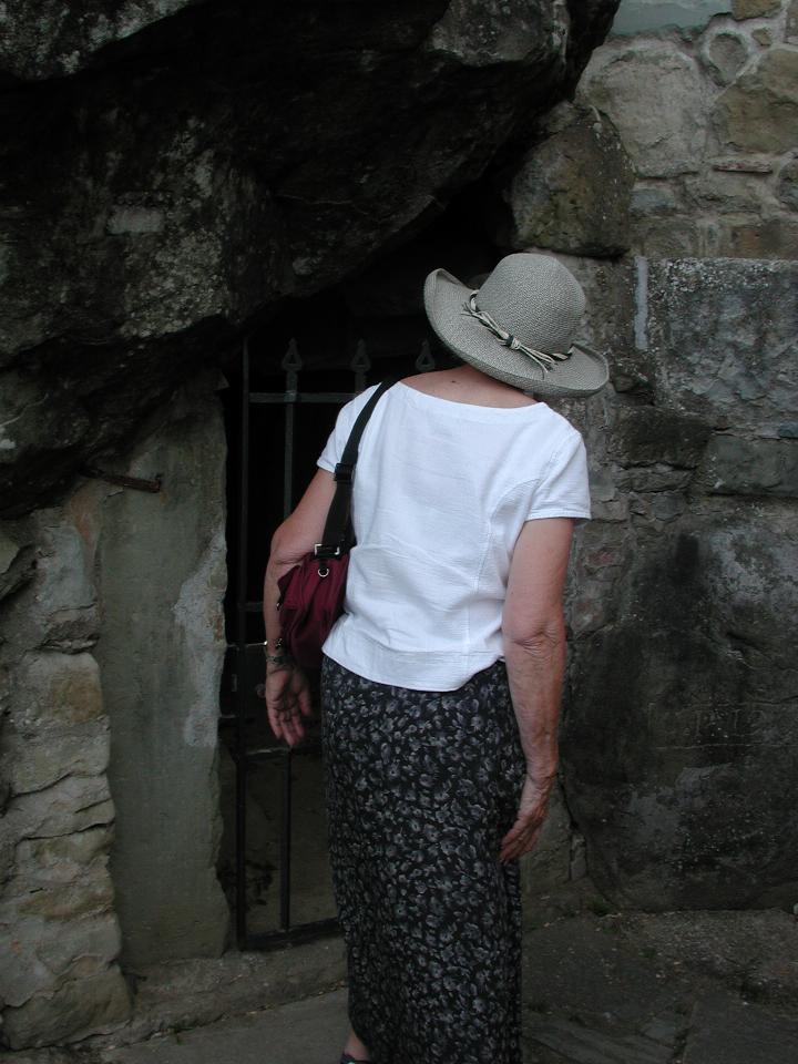 Cave where St. Brigid lived after her brother died