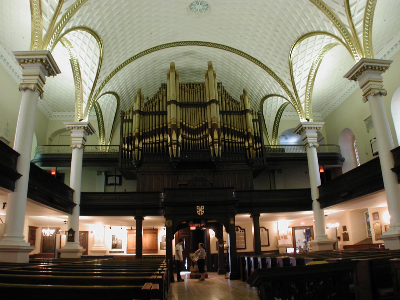 Organ and choir loft of the Cathedral of the Holy Spirit