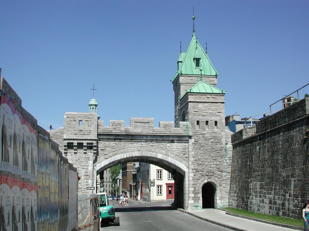 One of the original city wall gates, looking into Old Town