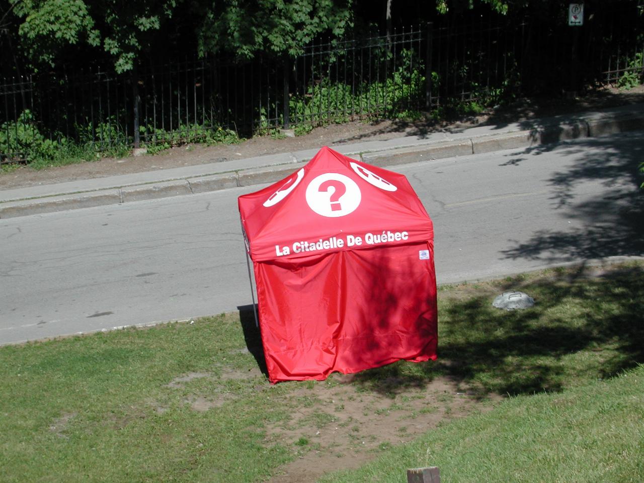 Information booth at entrance to the Citadel (military fort and museum)