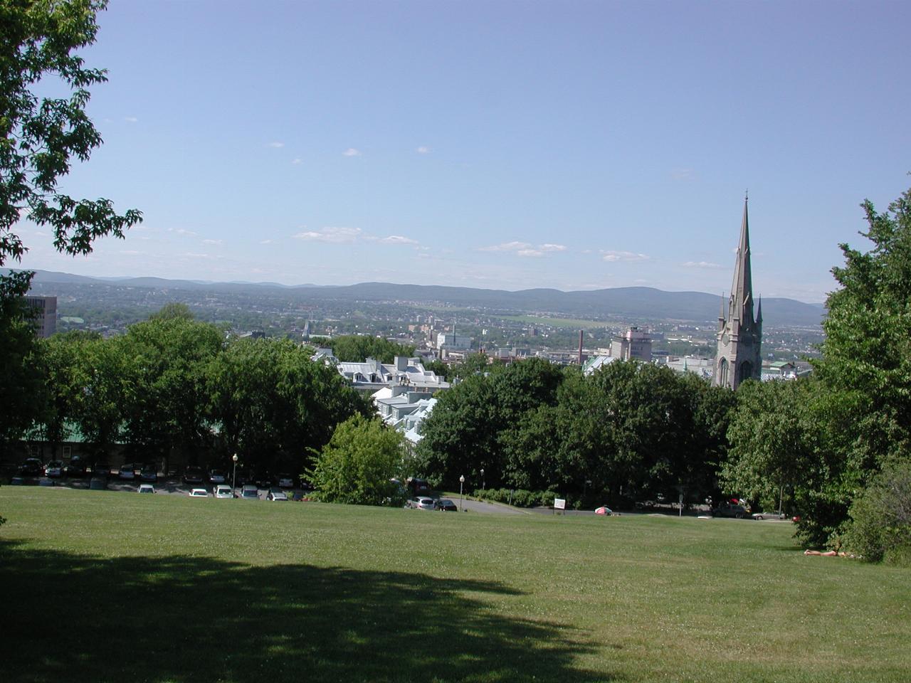 Overlooking Quebec towards Laurentian Mountains