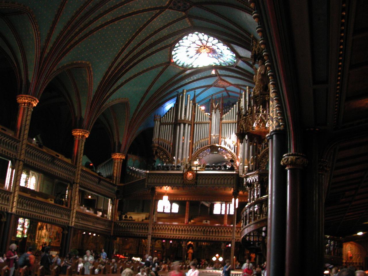 Organ at rear of Basilica of Notre Dame of Montreal