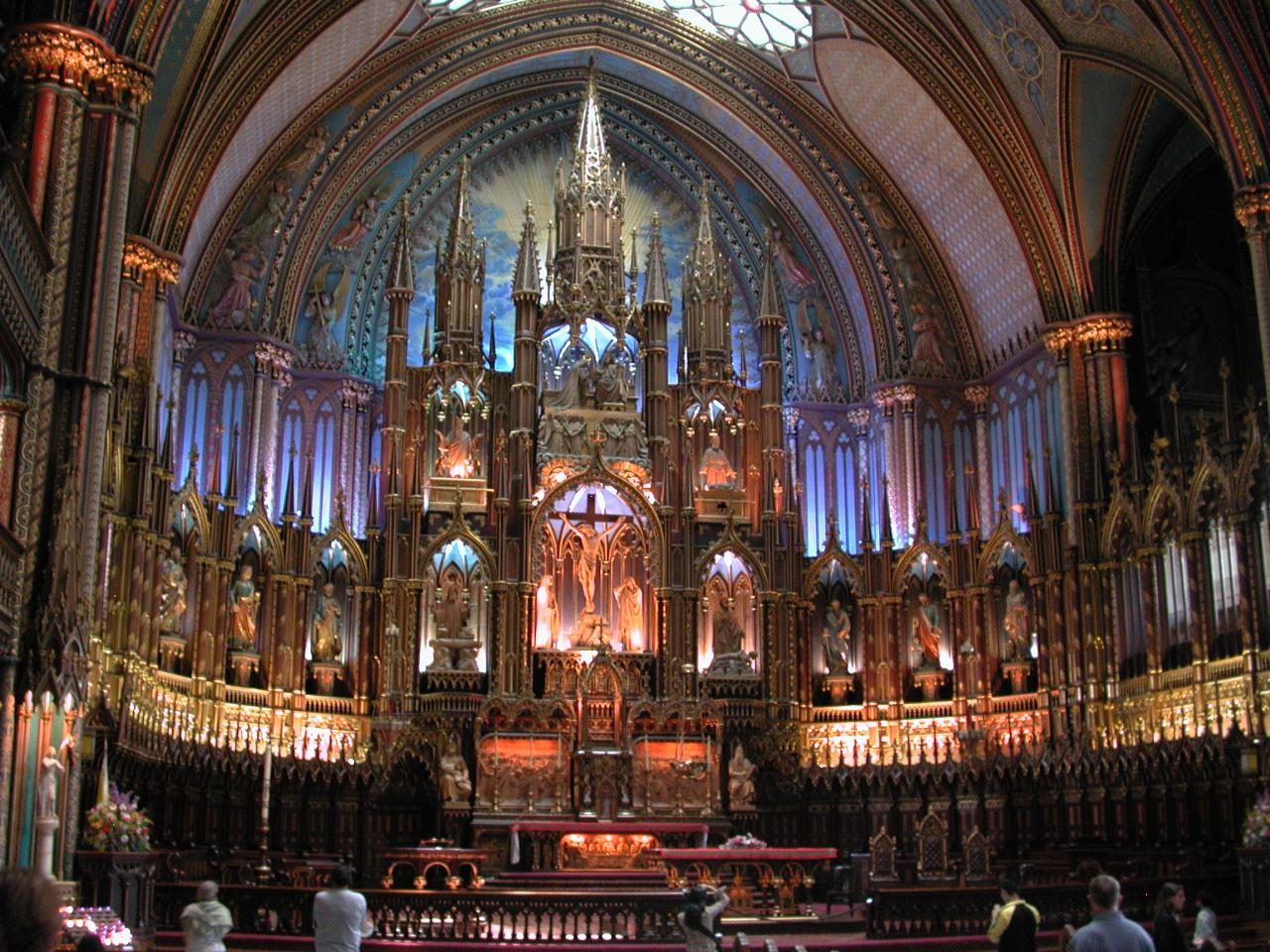 Altar of Basilica of Notre Dame of Montreal