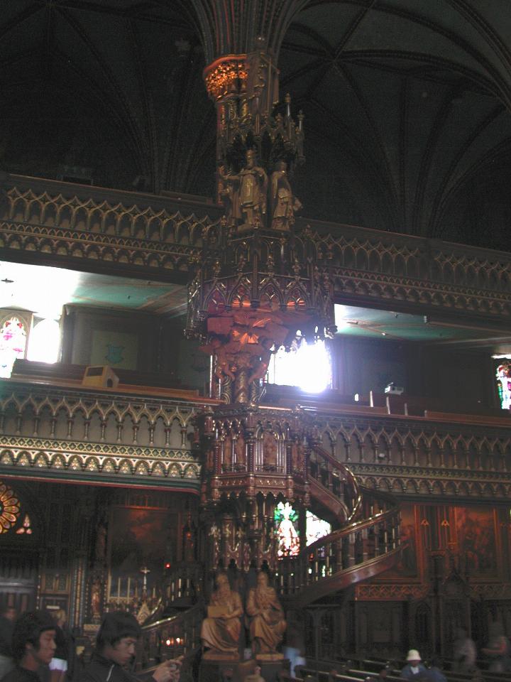 Pulpit of Basilica of Notre Dame of Montreal
