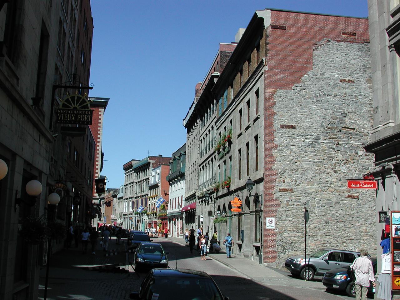 Rue Saint Paul in old Montreal