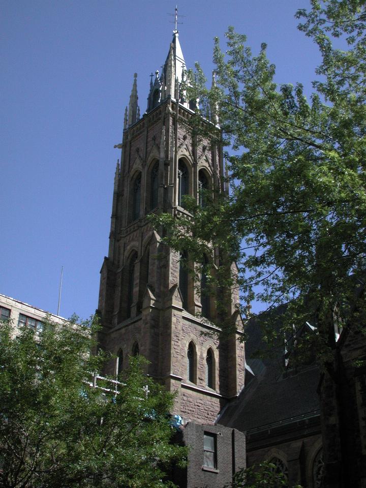 St. James United Church; in poor state of health, but apparently being repaired