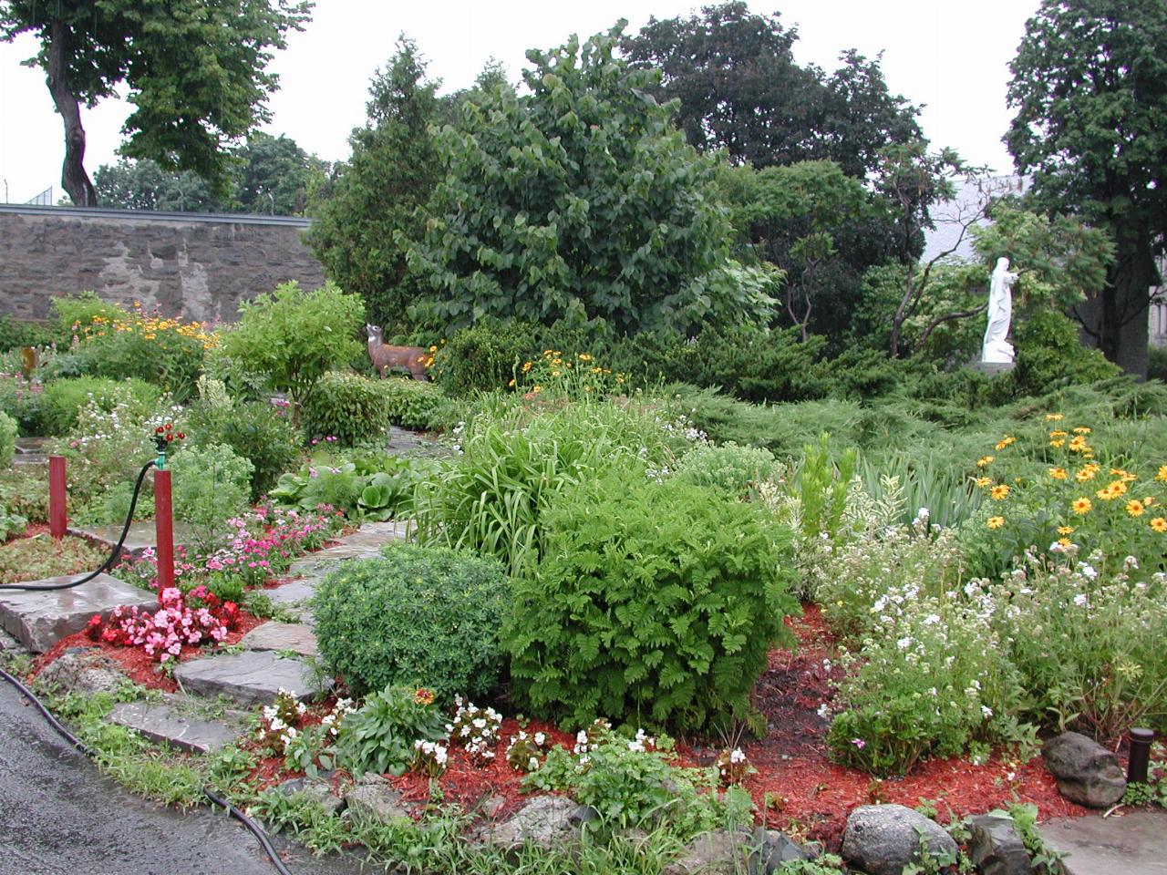 The garden of Hotel-Dieu de Montreal for 