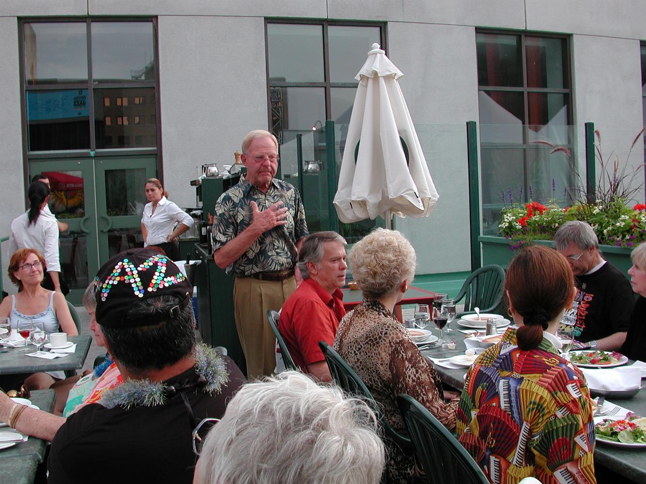 Martin Neeb at the farewell dinner