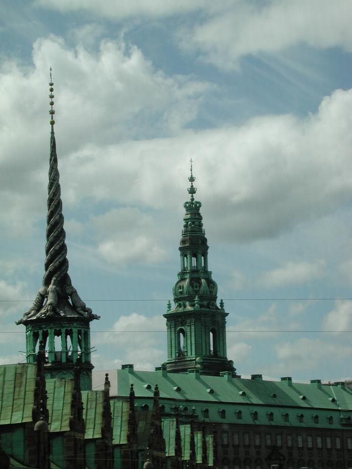 KPLU Viking Jazz: Borsen (old stock exchange) and Christiansborg Castle spires