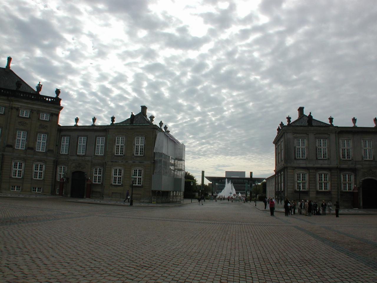 KPLU Viking Jazz: Amelienborg Plads (Plaza): Frederick VIII's Palace & Christian IX's (panorama 2/4)