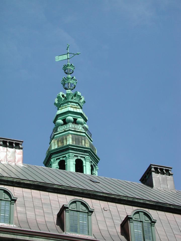 KPLU Viking Jazz: Tower of Christiansborg Slot, with 3 crowns for Denmark, Sweden and Norway (?)