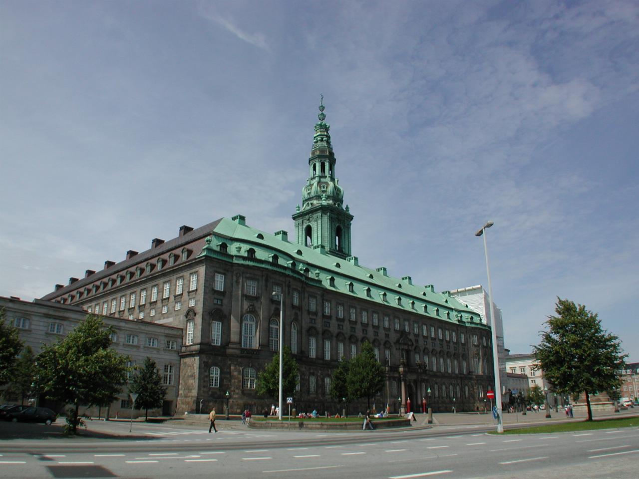 KPLU Viking Jazz: Full frontal view of Christiansborg Slot (Castle)