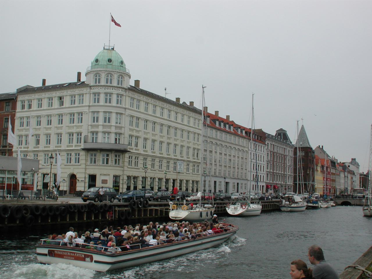 KPLU Viking Jazz: Tourist boat entering Nyhavn Canal