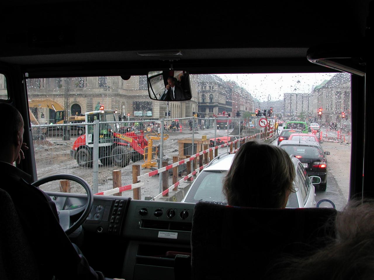 KPLU Viking Jazz: Traffic congestion at construction site in Copenhagen
