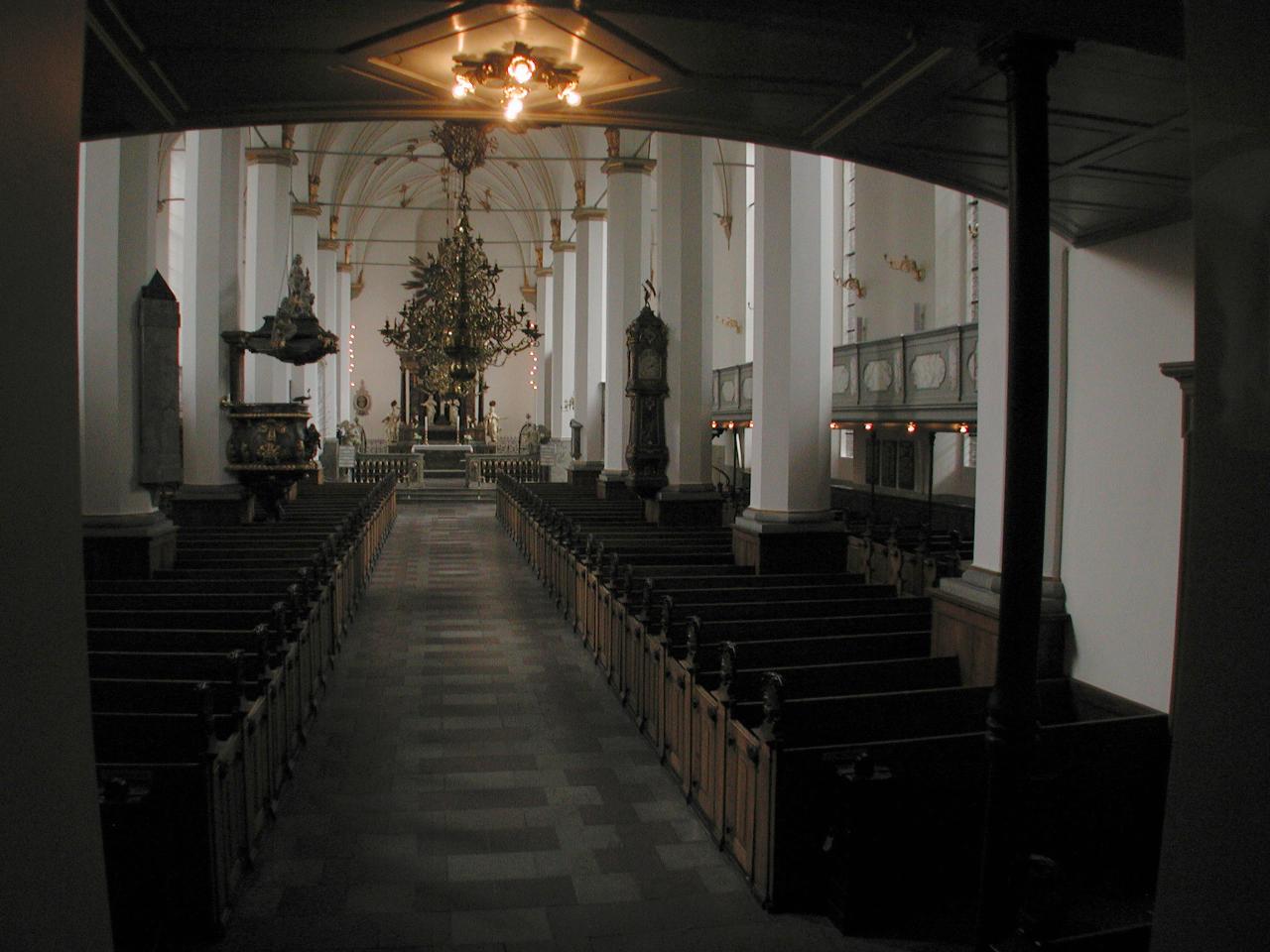 KPLU Viking Jazz: View from ramp inside the Rundetårn into the Trinitatis Kirke