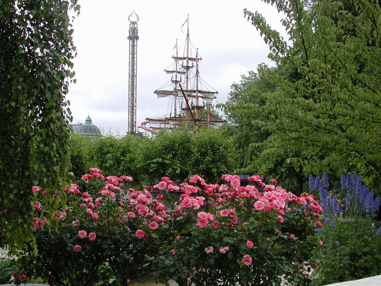 KPLU Viking Jazz: Roses in bloom, pirate ships and free fall rides - all in Tivoli Gardens