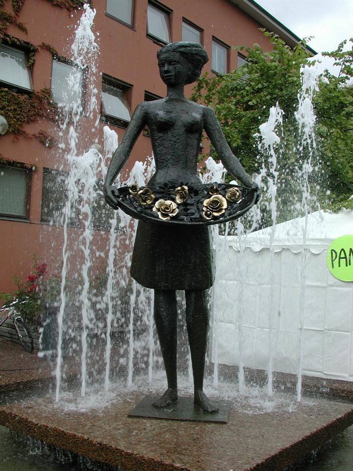 KPLU Viking Jazz: The Rose Maiden statue at Molde Town Hall