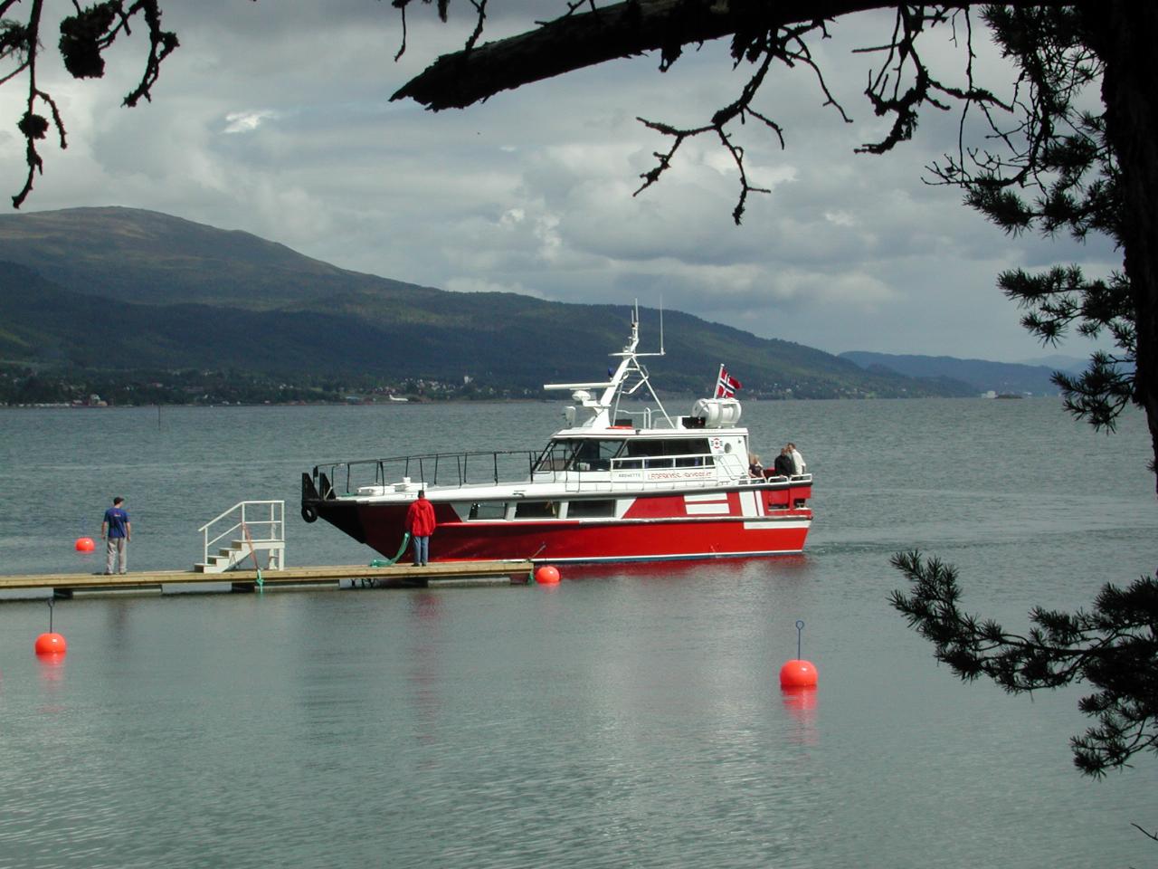 KPLU Viking Jazz: The boat which ferried us to and from the island for lunch; also used for emergency transportation