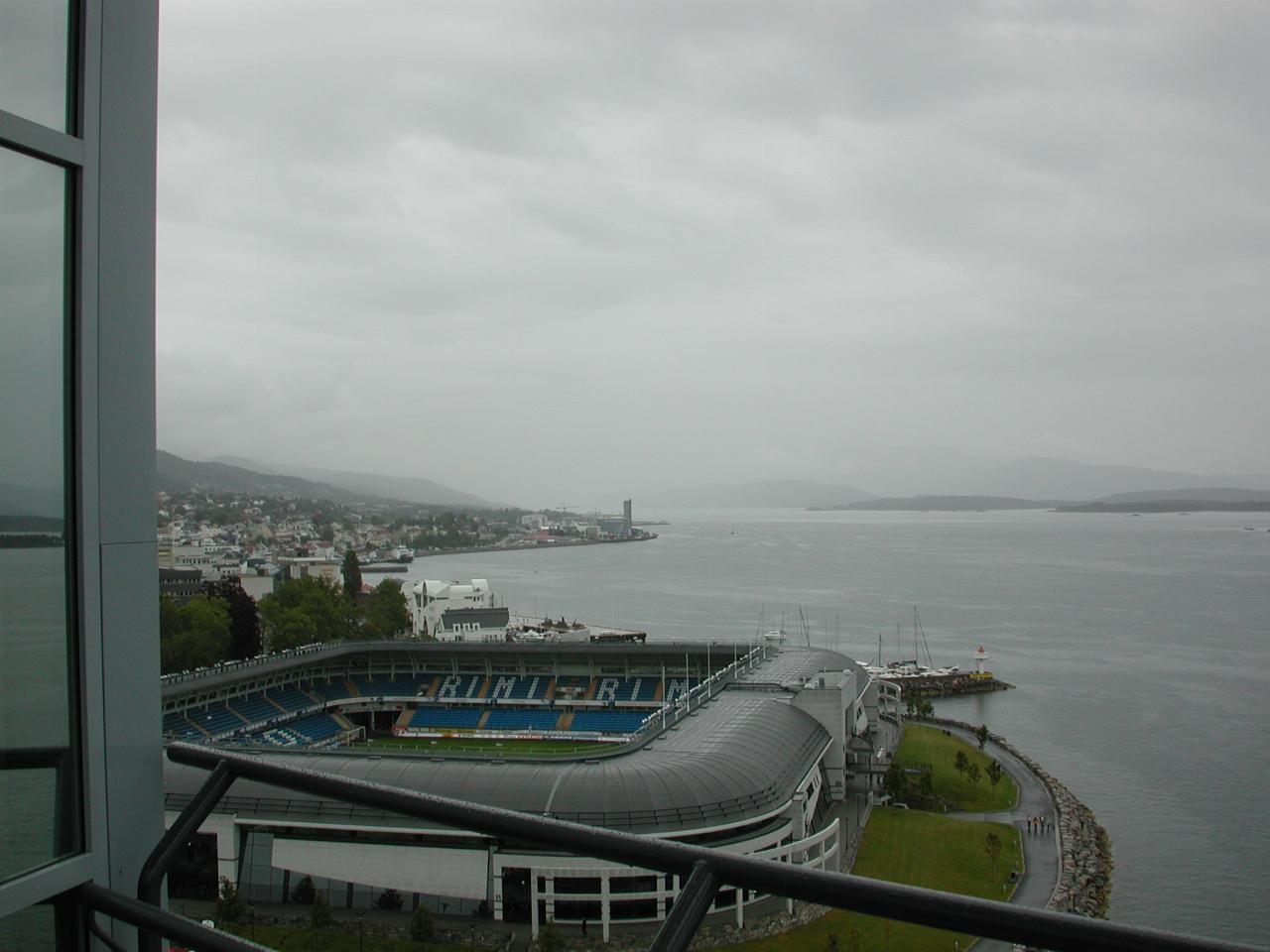 KPLU Viking Jazz: Panorama views from top of Rica Seilet (Sail) Hotel: 7 + 2 images; last 2 to see 