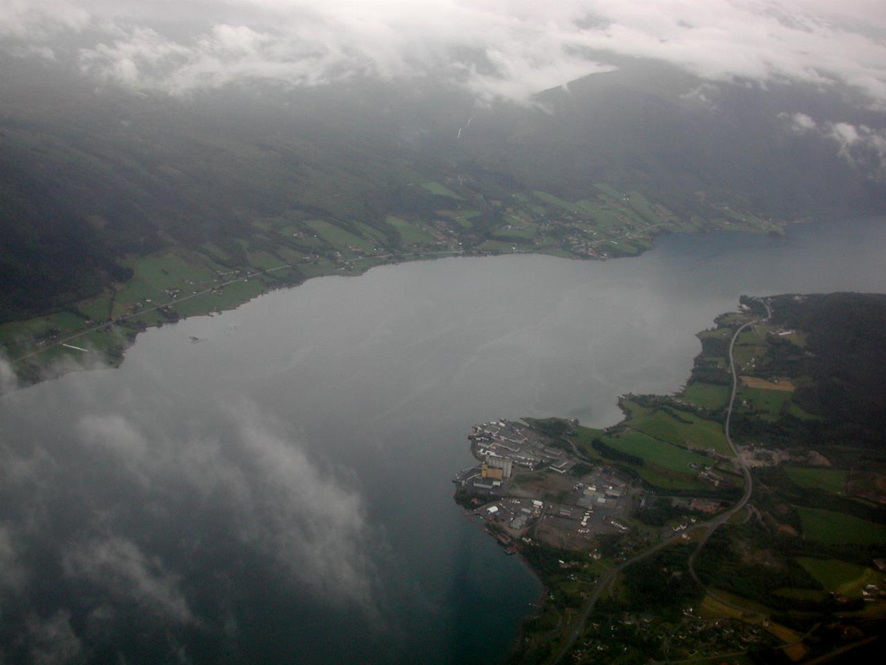 KPLU Viking Jazz: Views from plane (Fokker 50) on flight to Bergen