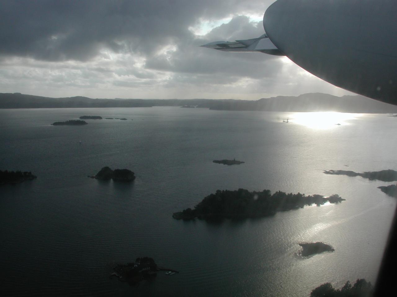 KPLU Viking Jazz: Views around Bergen as we approach the landing