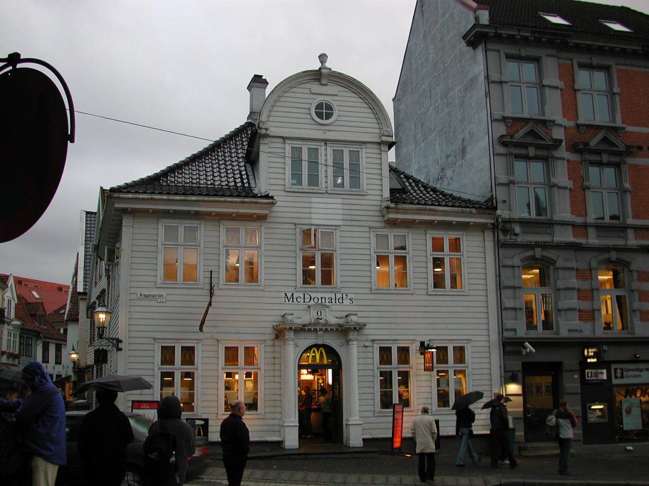 KPLU Viking Jazz: A most unusual McDonalds, at Bryggen, Bergen