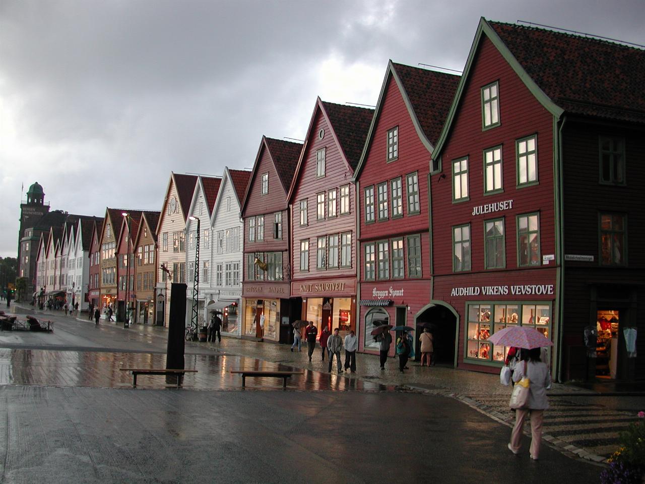 KPLU Viking Jazz: Bryggen - the reconstructed, originally 14th century warehouse district of Bergen