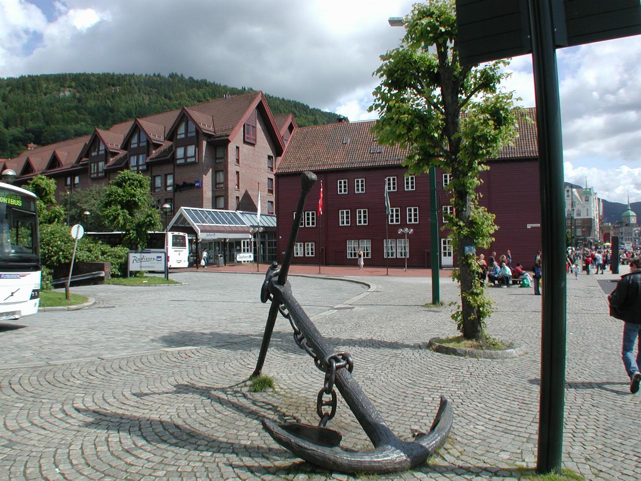 KPLU Viking Jazz: Our hotel in Bergen, behind the Bryggen warehouses