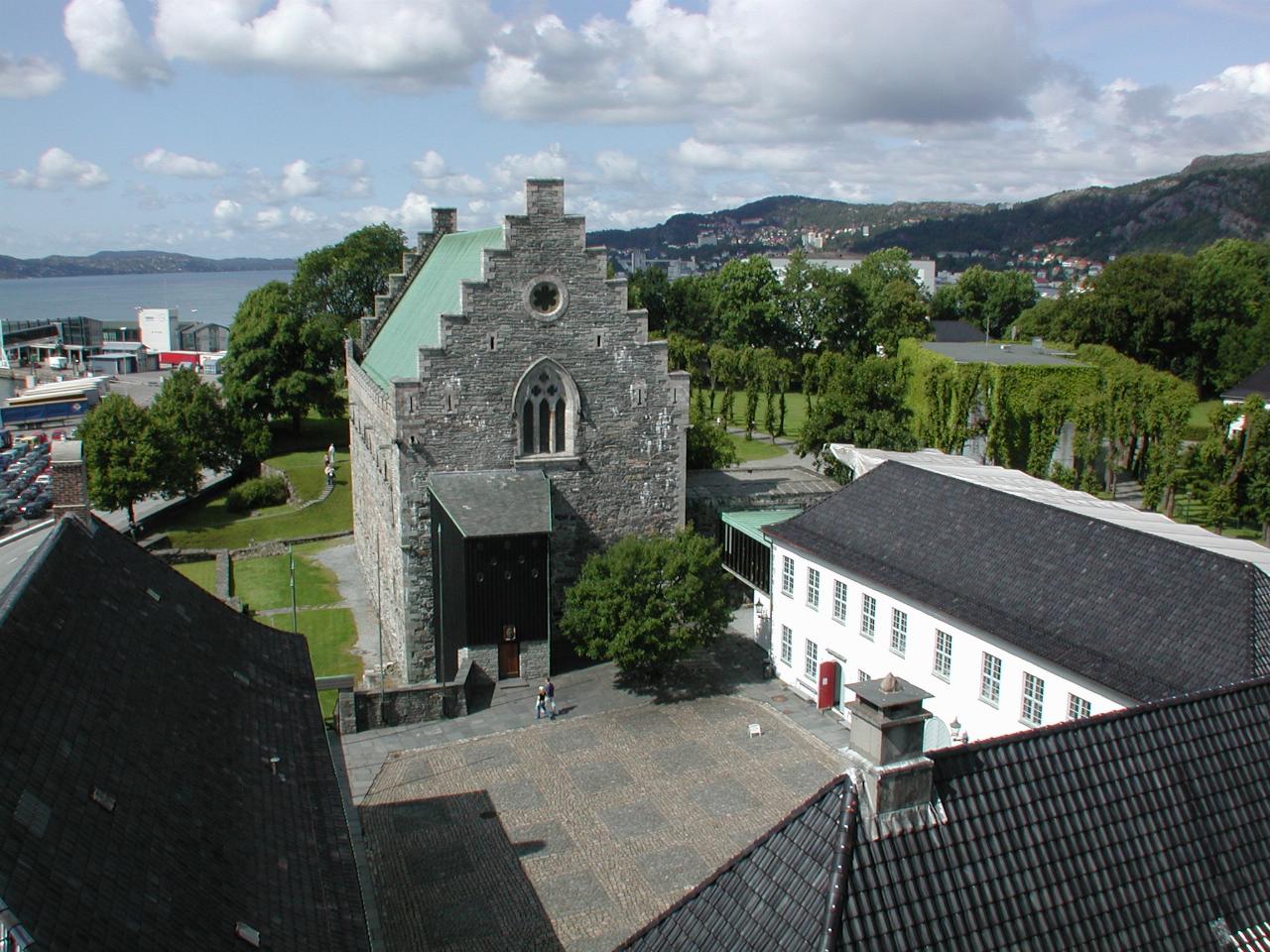 KPLU Viking Jazz: View from roof of Rosenkrantz Tower, Bergen, Norway