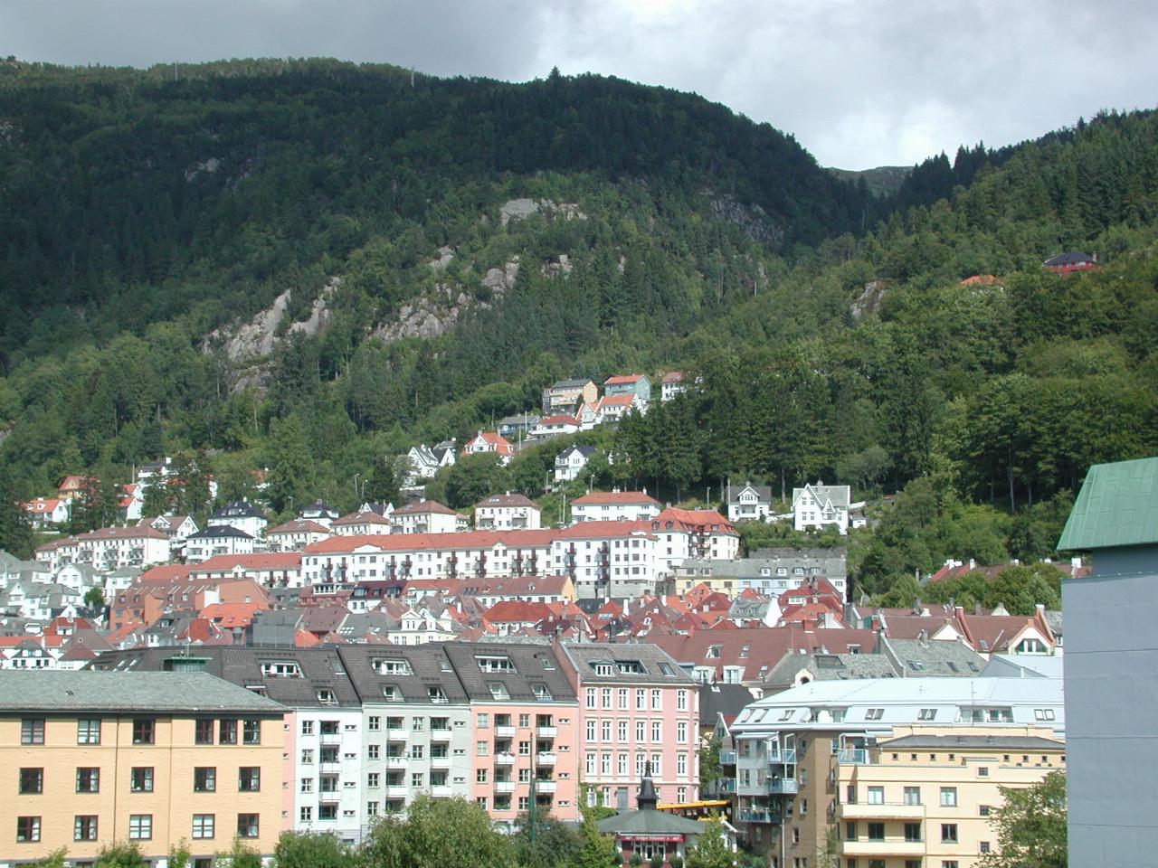 KPLU Viking Jazz: View from roof of Rosenkrantz Tower, Bergen, Norway