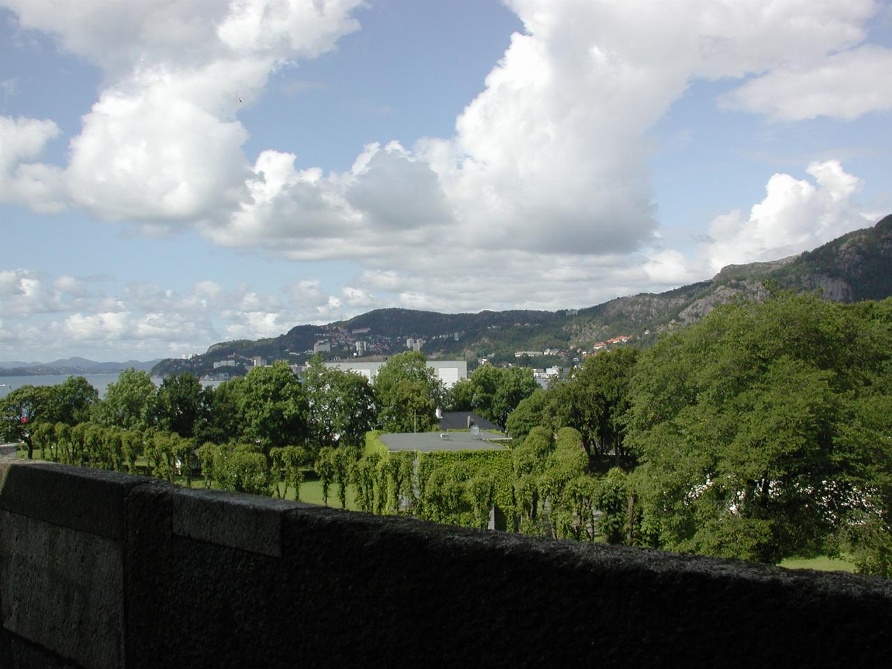 KPLU Viking Jazz: View from roof of Rosenkrantz Tower, Bergen, Norway