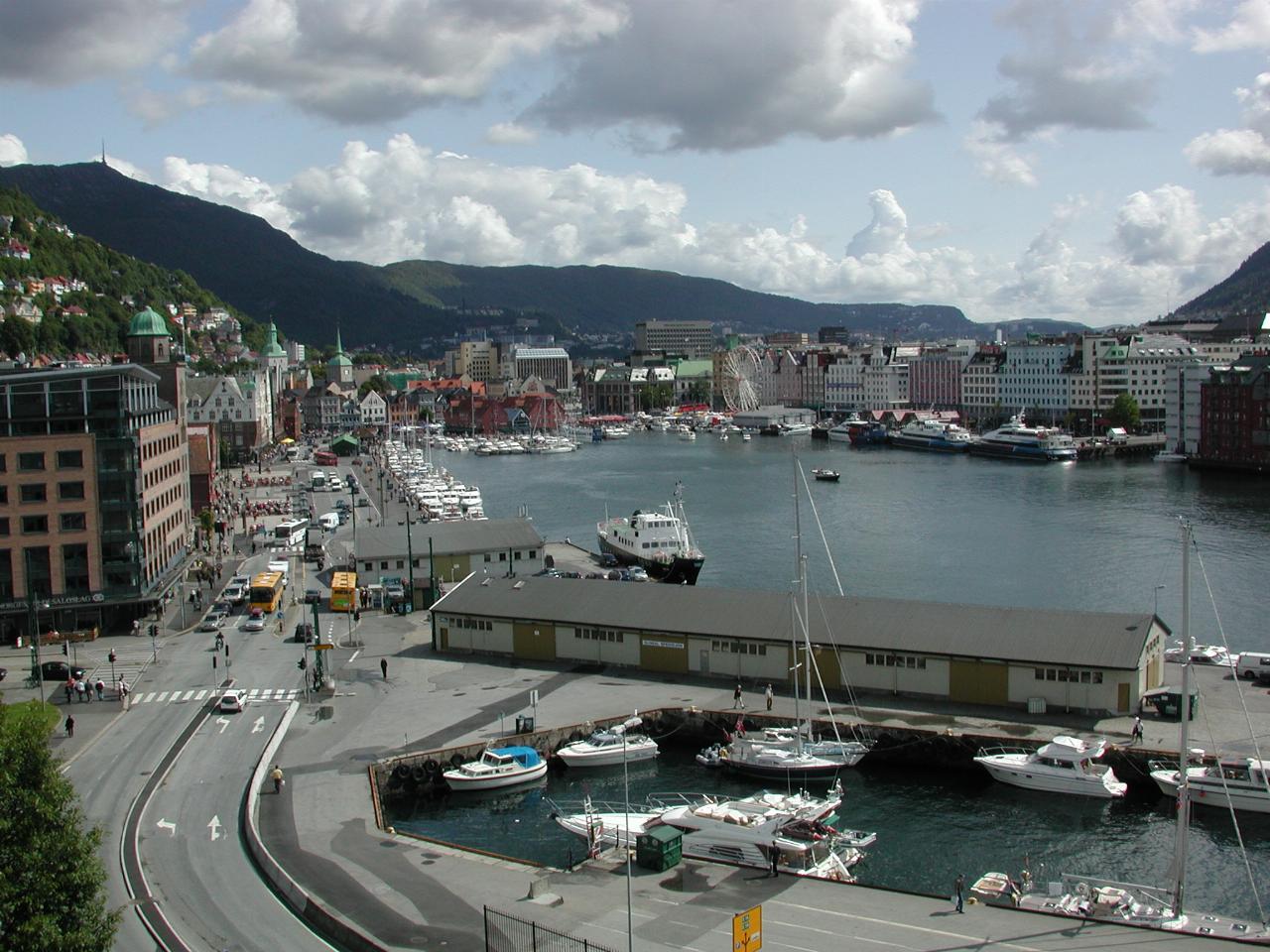 KPLU Viking Jazz: View from roof of Rosenkrantz Tower, Bergen, Norway