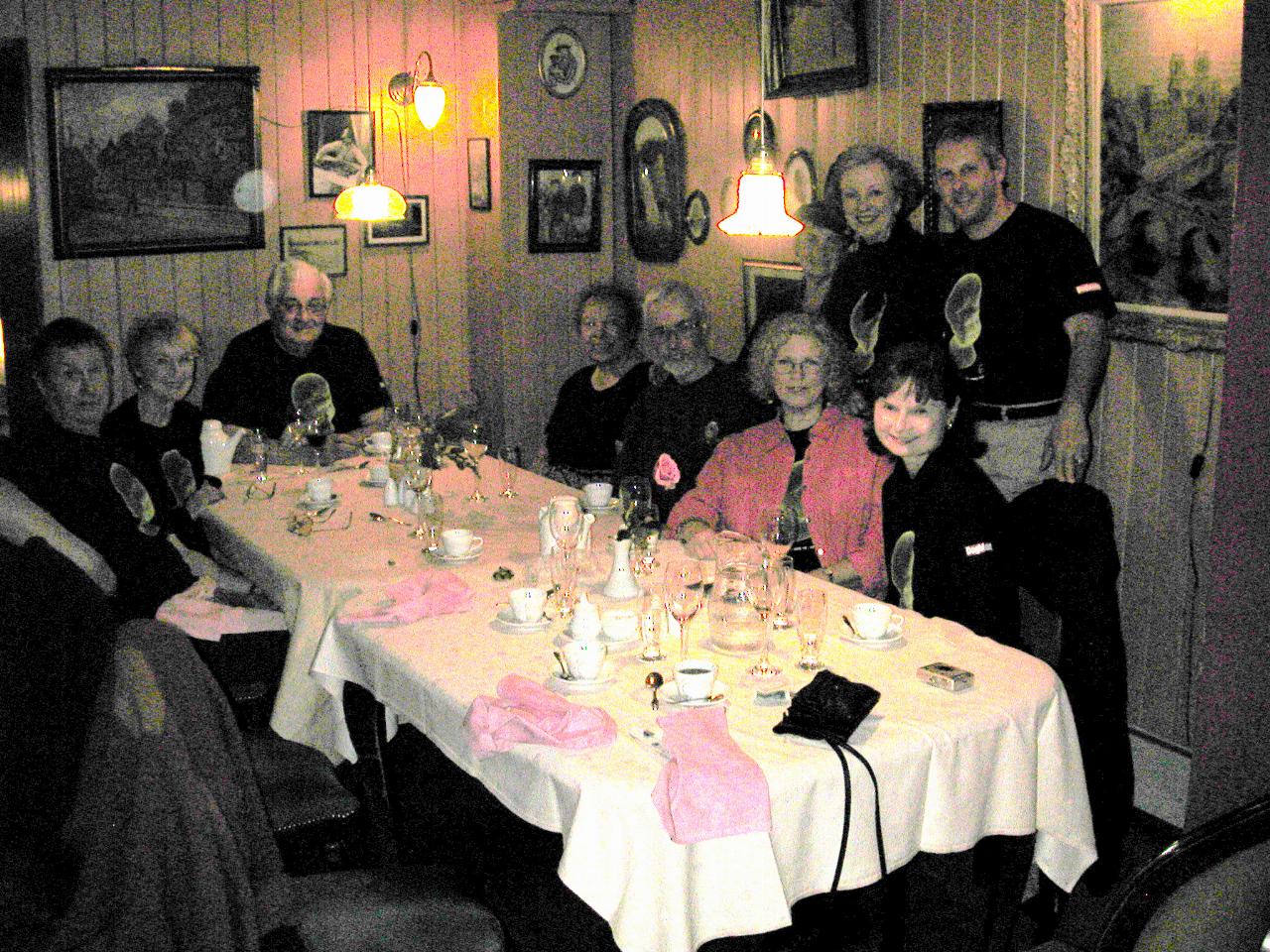 KPLU Viking Jazz: Group photo at farewell dinner in Bergen