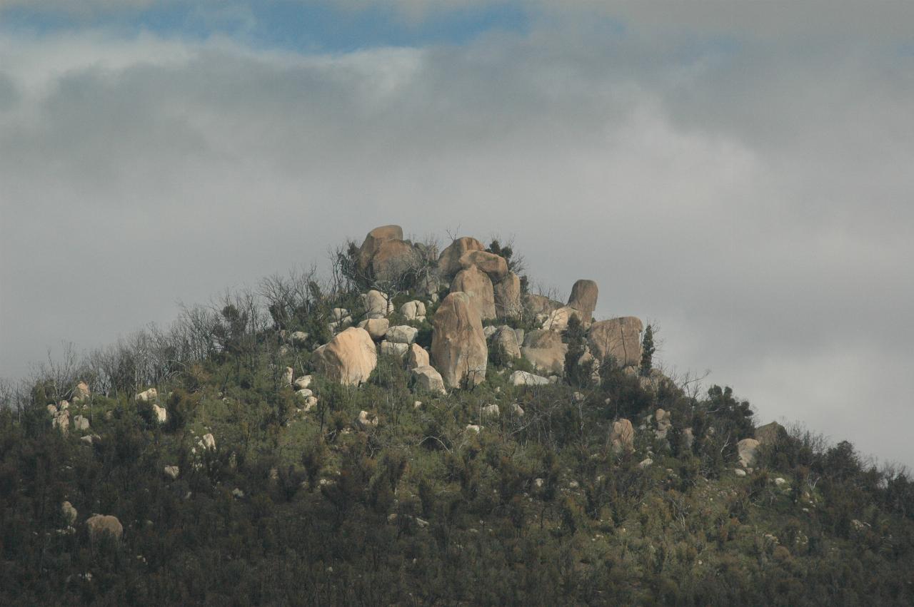 Interesting rock formation from Tidbinbilla Rd near Corin Road